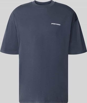 Pegador Oversized T-Shirt mit Logo-Stitching in Dunkelblau, Gr&ouml;&szlig;e XXL