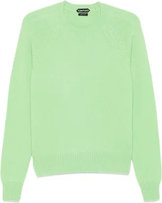 Tom Ford Mens Sweater Fluo Green Cashmere