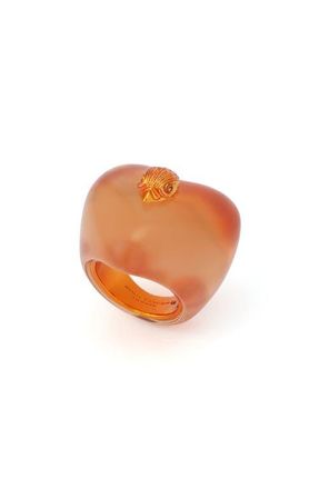 Kurt Geiger Jelly Eagle Cocktail Ring in Orange at Nordstrom, Size 7
