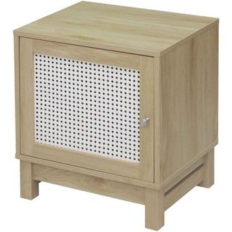 Calicosy Comodino a 1 anta in rattan