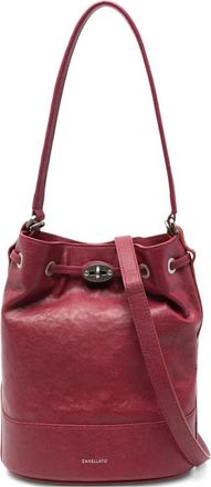 Zanellato Mond&agrave; Small Bucket Bag - Dames - Schoudertassen - Rood - ONE Size - Leer - Tassen