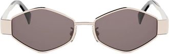 Celine Metal Triomphe Zonnebril - Dames - Zonnebrillen - Grijs - ONE Size - Accessoires