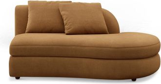 Castlery Fable Right Chaise Customized, Caramel, Spill Resistant, Ultra Deep Seats for Brown