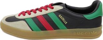 Gucci (WMNS) adidas x Gucci Gazelle Black Green Red 726488-AAA43-9549