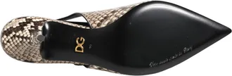 Dolce & Gabbana Multicolor Leather Heels Slingback Womens Shoes