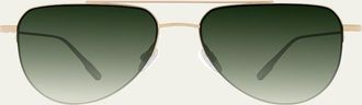 Barton Perreira McNair 55mm Titanium Aviator Sunglasses