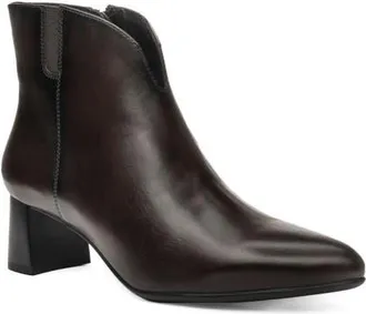 Ara Acanthus Leather Bootie in Brown at Nordstrom, Size 10.5