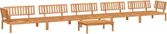 vidaXL Set De Sof&aacute;s De Palets De Jard&iacute;n 6 Pzas Madera Maciza De Acacia Vidaxl
