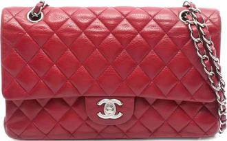 Chanel 2012 Double Flap leather shoulder bag - Red