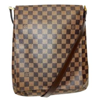 Louis Vuitton Pre-owned Musette Damier Schoudertas - Dames - Pre-owned - Bruin - Maat: ONE Size