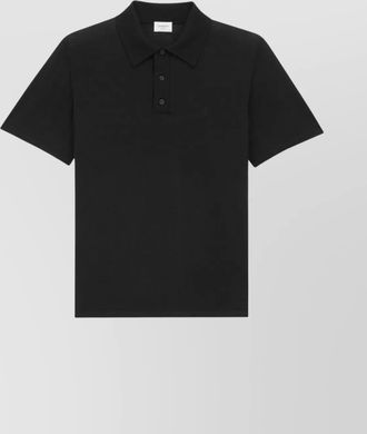 Saint Laurent short sleeved wool polo shirt