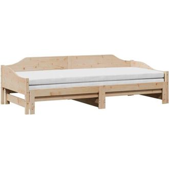 vidaXL Sof&aacute; Cama Nido Sin Colch&oacute;n Madera Maciza 90x190 Cm Vidaxl
