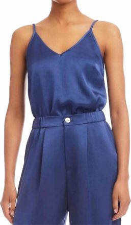 Fifteen Twenty Carys Satin Cami In Deep Blue
