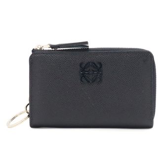 Loewe Navy Leather Coin Purse/Coin Case (Pre-Owned)