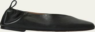 Aquatalia Clio Leather Ballerina Flats