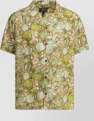 Patagonia all over print short sleeve button down shirt