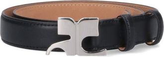 Courr&egrave;ges Logo Belt - Black