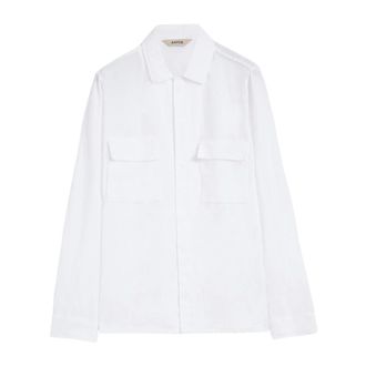 Aspesi Casual Shirts, male, White, Size: L Casual Shirt