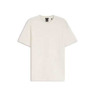 BOSS Regular-fit T-shirt in striped cotton