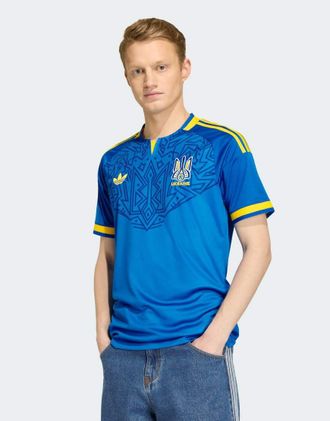 adidas adidas Performance - Maglia Away Ucraina 26 blu acceso