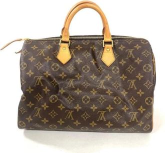 Louis Vuitton Pre-owned M41524 Handbag - Dames - Vintage Handtas - Bruin - ONE Size - Leer - Vintage