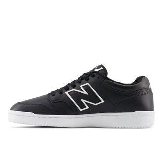 New Balance Mens 480 Shoes, White/Black, 11.5/M