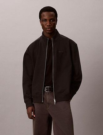 Calvin Klein Chaqueta De Felpa De Gran Calidad Con Cremallera