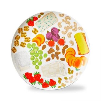 Tag Everyday Fromage Platter Bone China Multi 12 x 12 x 1.25 in in Multicolored at Nordstrom