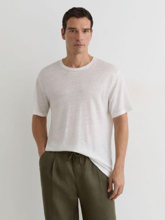 Reiss White Relaxed-fit Crew-neck T-shirt, Xxl