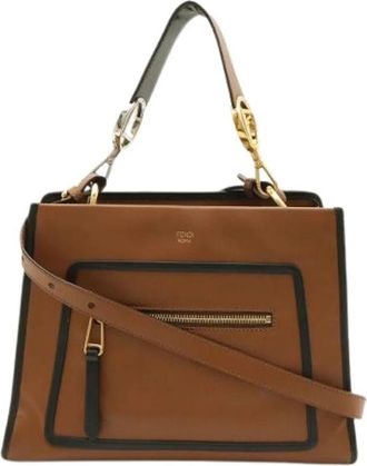 Fendi Pre-owned Vintage Tote Bag - Dames - Vintage Shopper - Bruin - ONE Size - Leer - Vintage