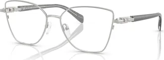 Michael Kors 55mm Butterfly optical glasses in Silver at Nordstrom