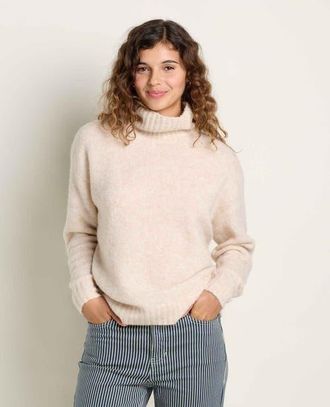 Toad & Co Toddy T-Neck Sweater in Barley at Nordstrom, Size X-Small