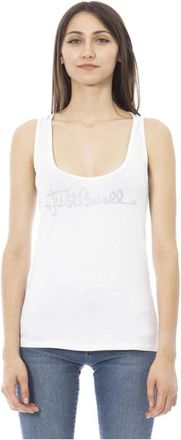 Just Cavalli Lange Tanktop - Dames - Tops zonder mouwen - Wit - XL - Tops