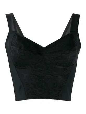 Dolce & Gabbana Bustier jacquard top