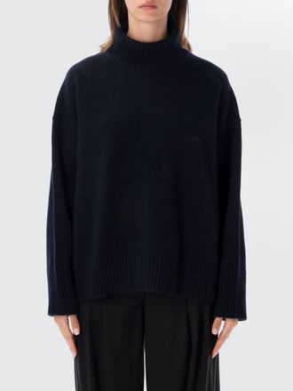 SOEUR Merino Wool Turtleneck Jumper with Dropped Shoulders and Ribbed Trims