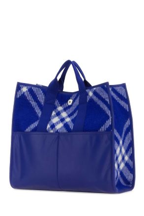 Burberry Mens Embroidered Fabric Knight Shopping Bag Borse A Mano