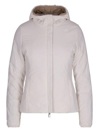 K-Way Lily hooded zip-front jacket - Brown