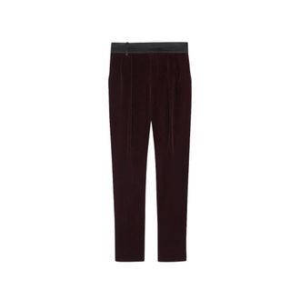 Saint Laurent Heren, Broeken, Rood, Maat: M Katoen
