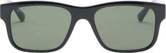 Gucci Sunglasses, male, Black, Size: ONE SIZE Rectangular Frame Sunglasses