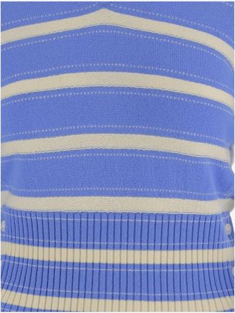 Guest In Residence Striped Cashmere Sweater - Blue