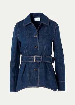 Akris Brushed Denim Jacket