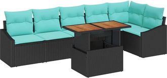 vidaXL Conjunto De Sof&aacute;s De Jard&iacute;n 7 Uds. 6-n&uacute;mero De Plazas Vidaxl