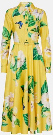 LEO LIN Abito chemisier Zara in cotone con stampa floreale