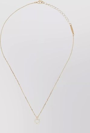 Ferragamo crystal link pendant necklace