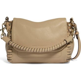 Aim&eacute;e Mini Zen Leather Crossbody Bag in Camel at Nordstrom