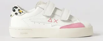 Sun 68 Sneakers in pelle e glitter
