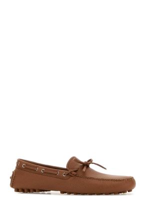 Prada Mens Caramel Leather Loafers Cognac Sneaker