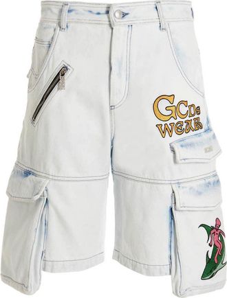 GCDS Cotton Bermuda Mens Shorts