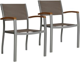 Merxx Gartenstuhl »Monaco« (Set) 2 Stk.Armstützen aus Akazie, stapelbar