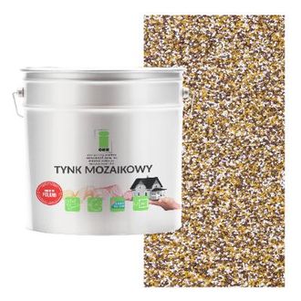OEM Revoque De Mosaico De Resina Color Mostaza Marr&oacute;n, Clase 1, Resistente A Las Heladas, 7 Kg